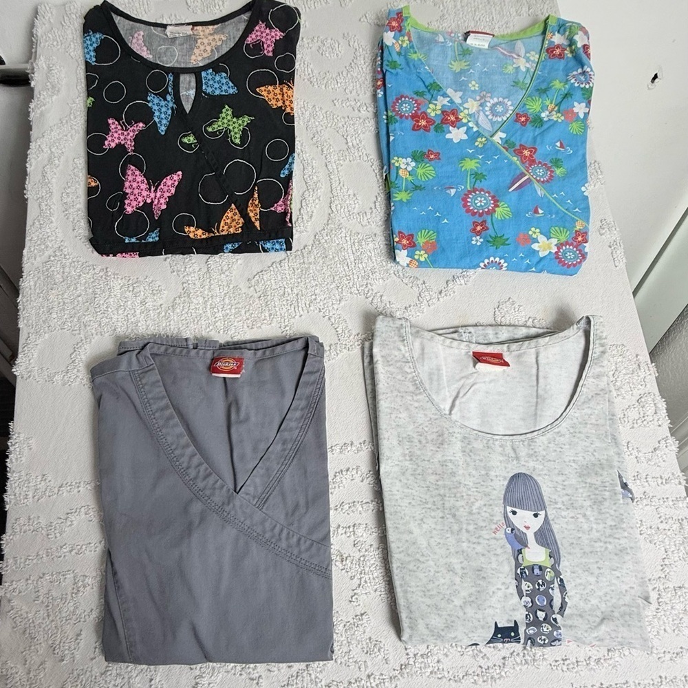 Dickies Womans top scrubs lot